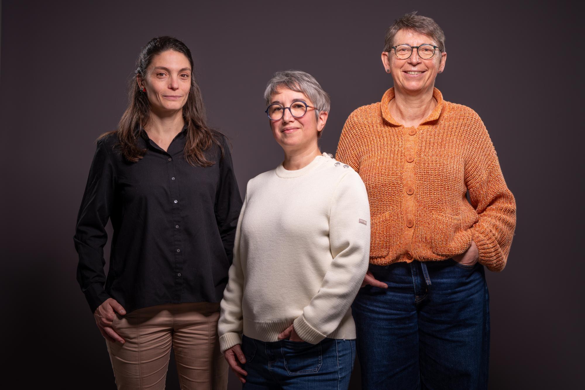 Les trois chercheuses de l'UCA qui ont contribué à l'élaboration d'une feuille de route internationale commune sur les plantes comme systèmes de support de vie dans l'espace