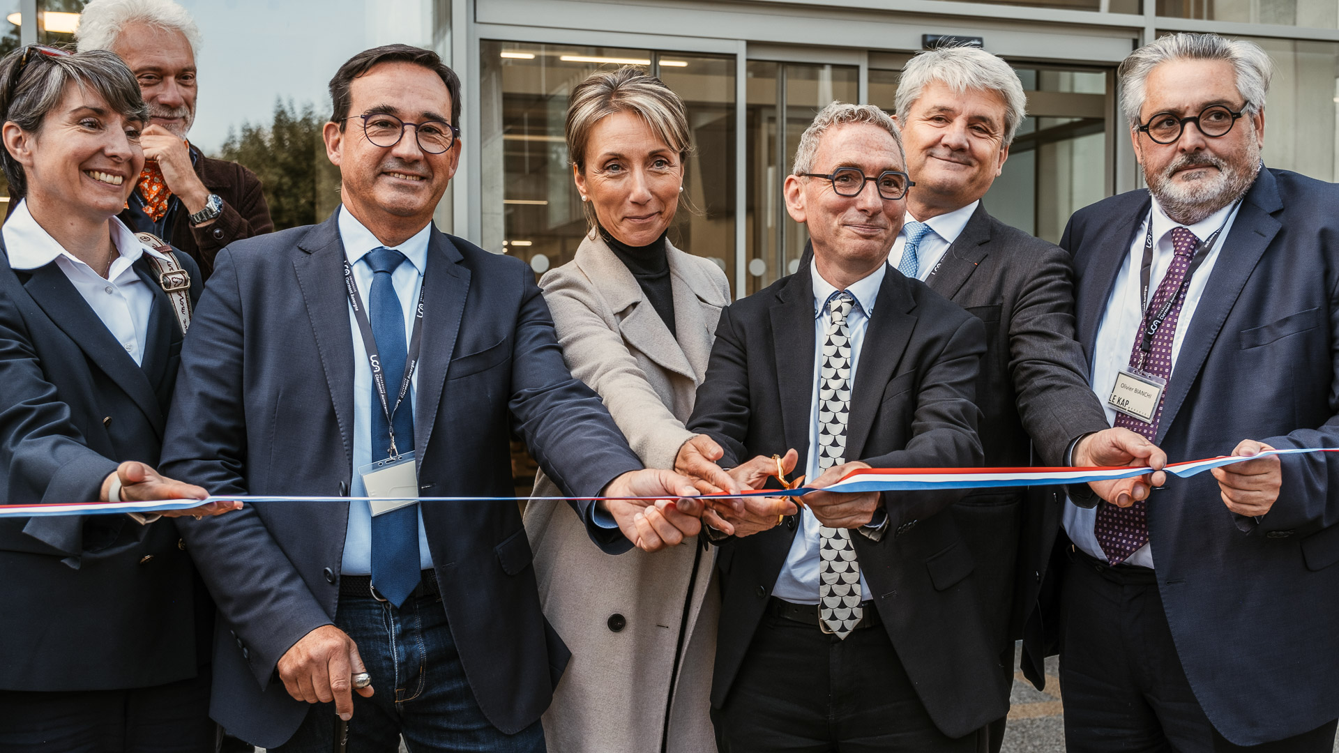 Découpe du ruban, inauguration du Kap, lundi 16 septembre 2024