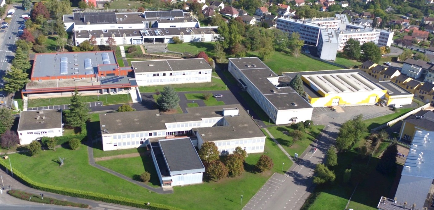 Vue aérienne du campus de Montluçon
