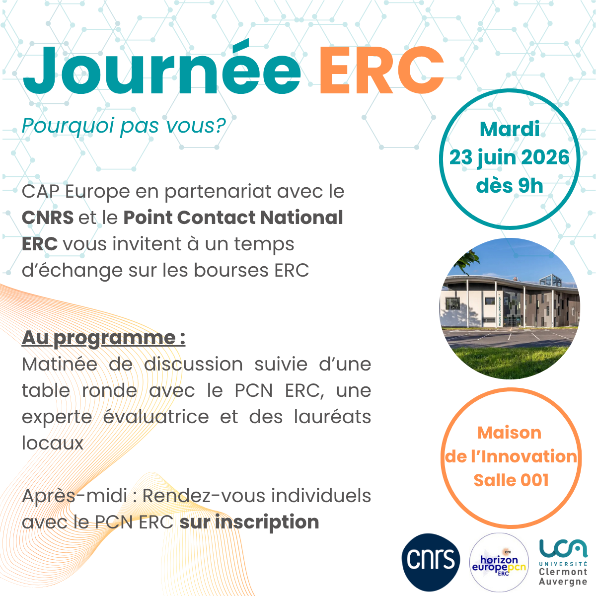 Journée ERC - Pourquoi pas vous ?